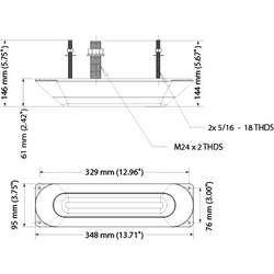 Lowrance StructureScan Dual Thru-Hull (Stainless Steel)