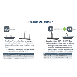 Lowrance StructureScan 3D M/H Through-Hull Transducer