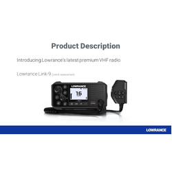 Lowrance LINK-9 Marine VHF Radio w/ DSC and AIS-RX