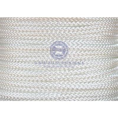 SupaRope 8 PlaIt Polyester 4mm x 400m White made in Australian