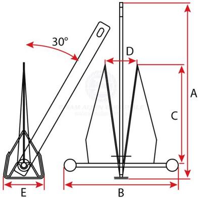 Anchor Manson-Racer Aluminium 1Kg (2.2Lb)