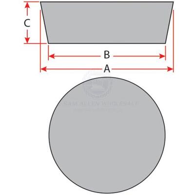 Anode Zinc Condenser No Bolt 75mm x 30mm