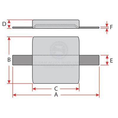 Zinc Block Anode Square With Strap 155mm x 155mm x 25mm