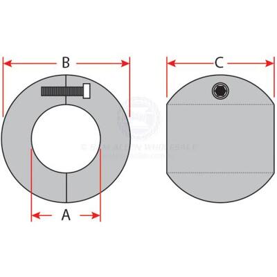 Zinc Shaft Anode 7/8"