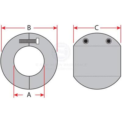 Zinc Shaft Anode 50mm