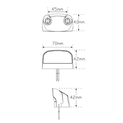 Licence Plate Lamps 41BLMB