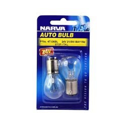 Narva 24V 21/5W P21/5W BAY15D Incandescent Globe (Blister Pack Of 2)