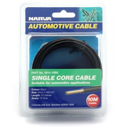 Narva 15A 4mm Black Single Core Cable (10M)