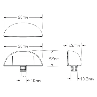 Licence Plate Lamps 60BLMB