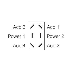 Narva Momentary (On)/Off/Momentary (On) Heavy-Duty Rocker Switch