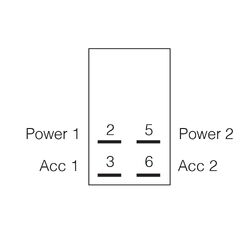 Narva Off/On/On Sealed Rocker Switch