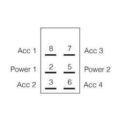 Narva Momentary (On)/Off/Momentary (On) Sealed Rocker Switch