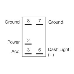 Narva 12/24V Off/Momentary (On) LED Illuminated Sealed Rocker Switch (Blue)