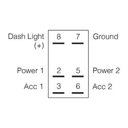 Narva 12/24V Off/On/On LED Illuminated Sealed Rocker Switch (Red)