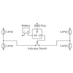 Narva 12 Volt 3 Pin LED Electronic Flasher With Pilot