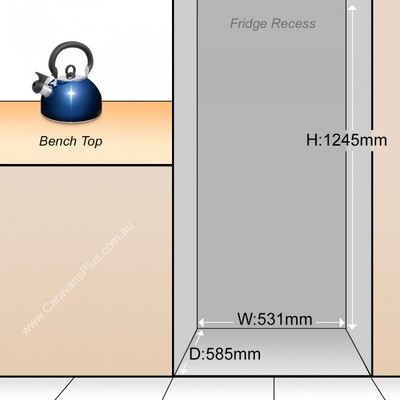 THETFORD RH 171L SLIMLINE N4175 FRIDGE BLK.692613SP