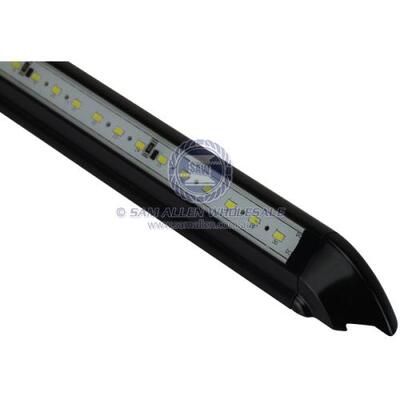 Relaxn 45 Deg LED Alloy Awning Black 12V 30x5630 SMD 582mm