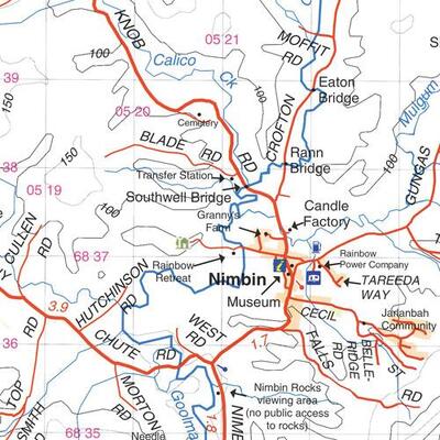 Byron Bay - Mt Warning - Ballina Map