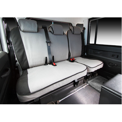 Msa Front Bucket & 3/4 Bench - Msa Premium Canvas Seat Covers To Suit Toyota Landcruiser 79 Series - Workmate, Gx, Gxl, Cab Chassis 11/09 To 08/12