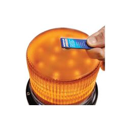 Narva Pulse' High Output Led Strobe Light (Amber) 8 Selectable Flash Patterns, Flange B