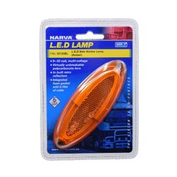 Narva 9-33V Model 21 Led Side Marker Amber Light Pipe (Blister Pack Of 1)