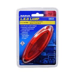 Narva 9-33V Model 21 Led Rear End Outline Marker Red Light Pipe (Blister Pack Of 1)