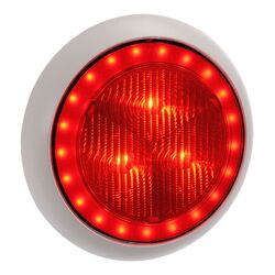 Narva 9-33 Volt Model 43 Led Rear Stop Lamp (Red) With Red Led Tail Ring