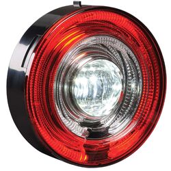 Narva 9-33V Led Model 57 Rear Stop Lamp (Red) With Tail Ring (Red) And Reverse (White)