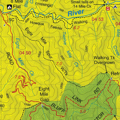 Jamieson - Licola Map