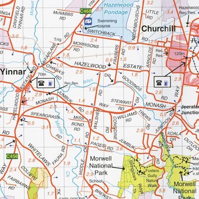 Walhalla - Woods Point Map