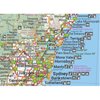 New South Wales State Map - 1000x700 - Laminated