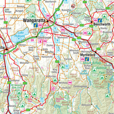 Victoria State Map - 1000x700 - Unlaminated