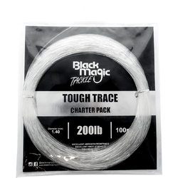 Black Magic Tough Trace Leader Charter Pack 150LB -100M