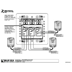 Blue Sea Systems Panel 360- Ctrl M-M-M Sol/Rbs