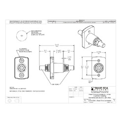 Blue Sea Systems Terminal Feed Through 3/8-16 Stud Blk