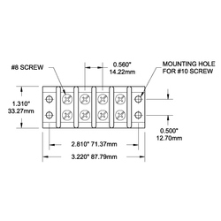 Blue Sea Systems 30A Terminal Block 4 Circuit