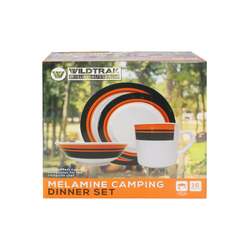 Wildtrak Melamine Camping Dinner Set 16Pce A/C Cc1032