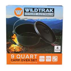 Wildtrak Camp Oven 9Qt Set 4Pc