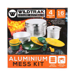 Wildtrak Aluminium Mess Kit 4 Person