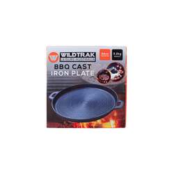 Wildtrak Round Bbq Cast Iron Plate Ribbed