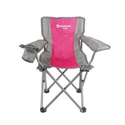 Wildtrak Kidz Camp Chair Pink 100Kg Wr 67X60X38Cm