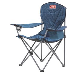 Coleman Chair Quad King Size Cooler Arm Blue (Wide)