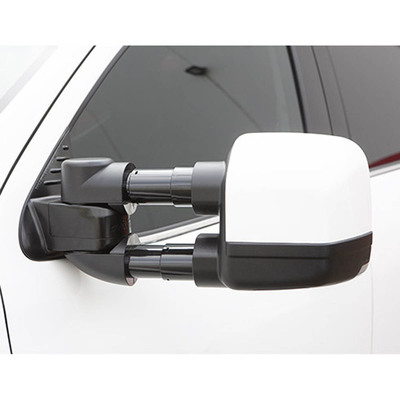 Clearview Towing Mirrors [Compact, Pair, Heat, BSM, Multi-Signal, Electric, Chrome] - Holden TrailBlazer