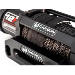 24 Volt Carbon 12K 12000Lb Electric Winch With Synthetic Rope