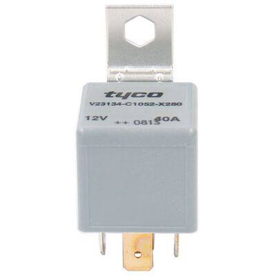 Tyco Mini Relay 12V 40Amp N/O 5 Pin 2 X 87 Terminals Resistor Protected