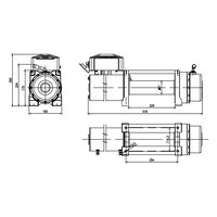 Mean Mother Edge 12000lb Winch  [ Type:Bare ]