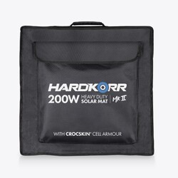 Hardkorr 200W Heavy Duty Solar Mat Mkii With Croc Skin W/15A Lithium Compatible Regulator