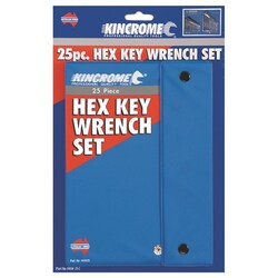 Kincrome Hex Key Set 25Pce (Carded)