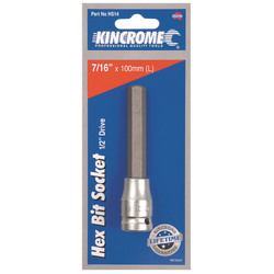 Kincrome Hex Bit Socket 7/16" 1/2" Drive