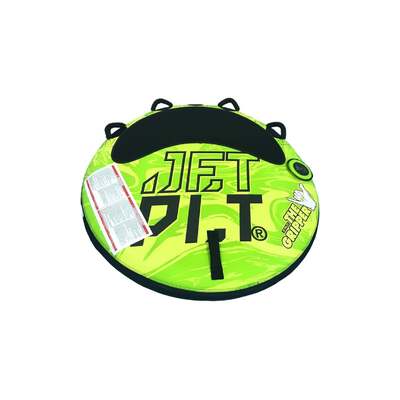 Jetpilot Gripper 2 Round Towable - Green/Yellow/Black